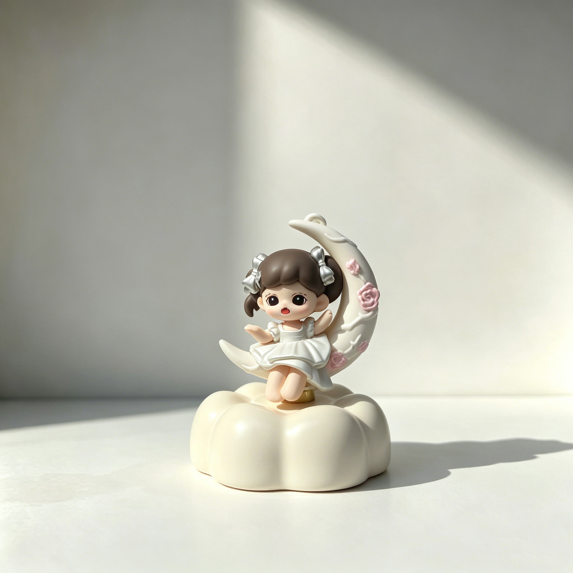 妹宝景德镇陶瓷旋转可爱桌面摆件