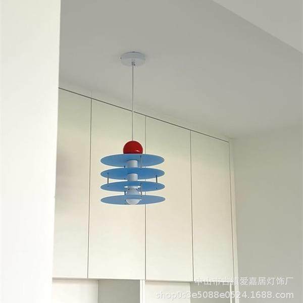 韩风撞色多巴胺亚克力吊灯床头卧室儿童房可爱吧台小户型装饰灯