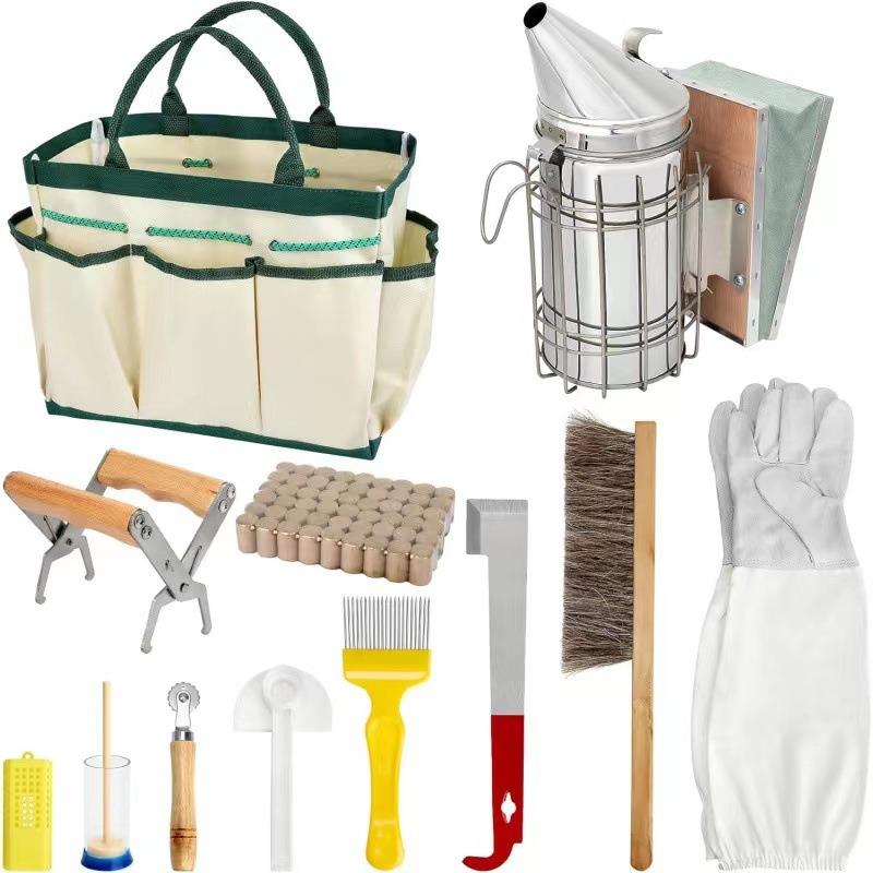 12 件养蜂入门套装养蜂用品,养蜂用品 - 所有养蜂工具