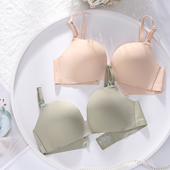 无痕喂奶 光面杯哺乳文胸孕妇怀孕期聚拢内衣一片式 小胸薄款 夏季