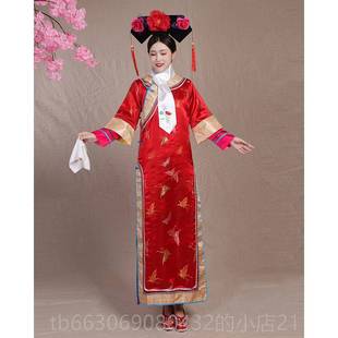 台话剧甄嬛传朝 格格服女士成人清代宫廷妃子舞嬷嬷装 新款 清出古装