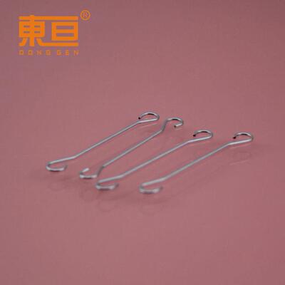 0.8*5.6*45.4 双钩挂簧 弹簧拉杆 双环吊杆 科技积木零件