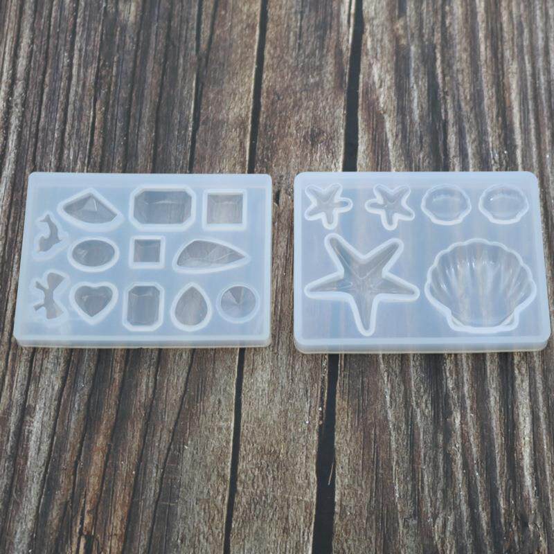 亿兴diy硅胶水晶滴胶贝壳海星模具海洋款吊坠烟灰缸滴胶材料包