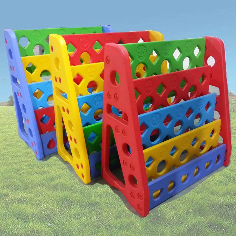 加厚幼儿书架/儿童书架/幼儿园书柜/塑料架宝宝书架卡通书柜