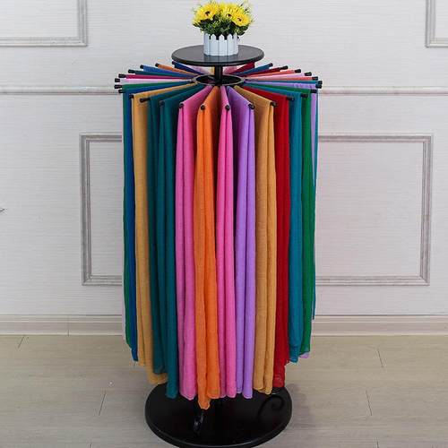 服装架腰带架子丝巾架落地领带展示架可旋转围巾架 收纳旋转架