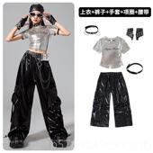 新款 爵舞女童服装 潮酷时髦嘻哈秀街舞儿潮士服女孩模特舞台走童演