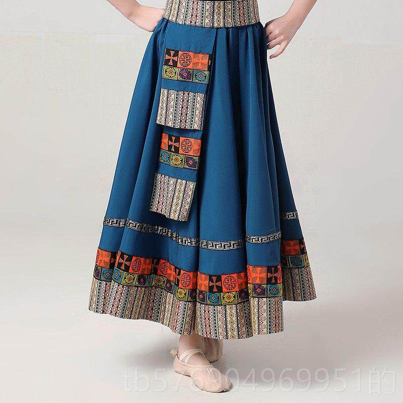 新款藏族舞蹈出服装演女民儿童西藏演出服六一演女童表服少数族跳图片
