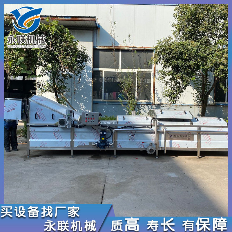不锈钢全自动金针茹漂烫流水线 鱼肉罐头杀菌机 厂家优惠自动清洗