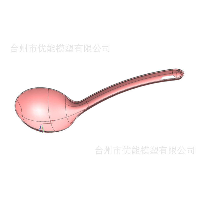 塑料叉子勺子塑胶模具注塑加工 折叠勺子模具 PS杯子一次性餐具模
