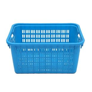直销塑料箩80塑料箩加塑筐厚料周转筐蓝色可套式 HDF3专用筐