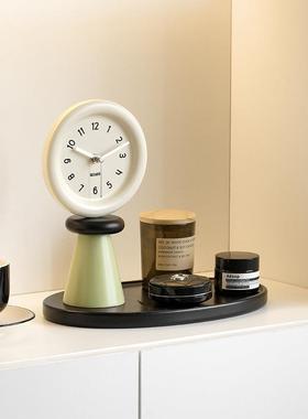 创WOZOOM屋准客厅意时电钟关托盘收纳摆件视柜座钟桌面玄装TYOS39
