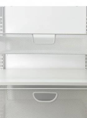 属F989H76M衣柜白色金U型篮置可物网篮步入式衣柜抽拉网格收纳篮A