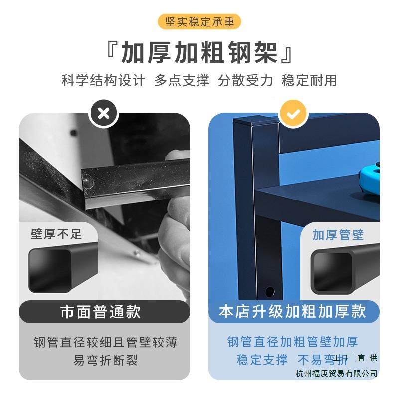 电竞房电脑主机托架F99H7TM9多层可移动机箱座物架落置用地家底桌