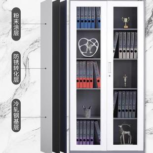 钢制柜铁皮更衣文件柜柜美车衣间员工储物柜发店柜健房柜碗柜带隔