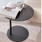 奢发角客几背轻几圆形岩板大理石边几简约TY06厅边柜阳台拐角小沙