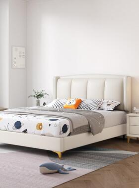 床男孩孩现代简约皮床青少童年软儿包g086床女儿童房男童小户型储