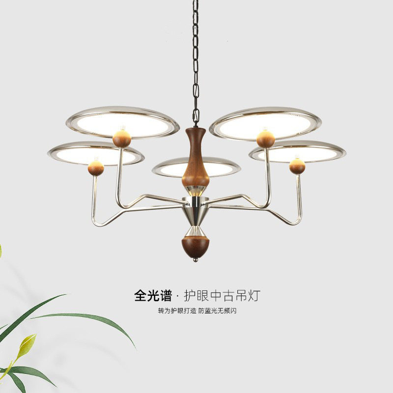 法式复古客厅创意灯具星轨吊链大厅主灯中古风酒楼宴会厅护眼吊灯