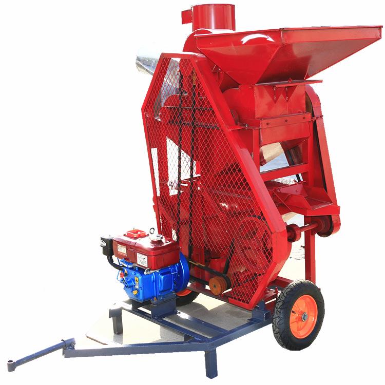 甘肃花生去尘剥壳机电yc生脱动壳机柴机带二油花次复脱花生扒皮机