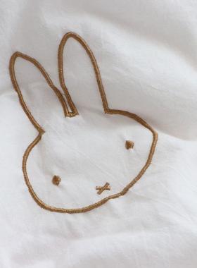 JC21812婴洗儿豆被子豆豆绒盖毯纯水棉布刺绣新生棉儿绒被初生宝