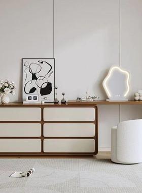 22室OAH5新0款实木轻奢卧现代简约化妆桌床梳妆台尾转角收纳斗柜