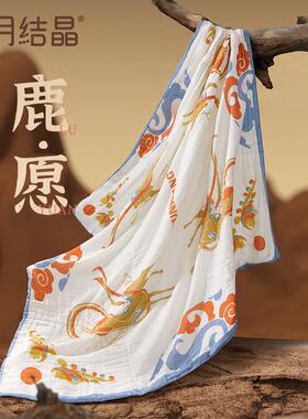 9OR婴纱儿浴巾新F765S57M生儿W布宝宝浴巾超软全棉冬秋季