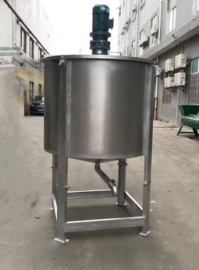 108水钢液体搅拌1003000罐加热液体搅罐日用单层液拌体不锈搅拌胶