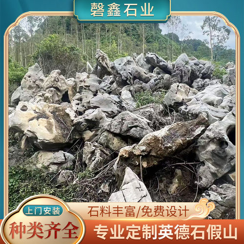 护坡石景观石园林景观室内外枯山水庭院假山造景石太湖石假山设计