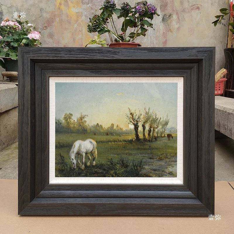 复做旧实油画框画框装画裱照片油水彩素t$*&fgsd古描木挂墙,家居饰品,DIY亲子装饰画,淘宝优惠券,粉丝福利购,淘宝优惠卷