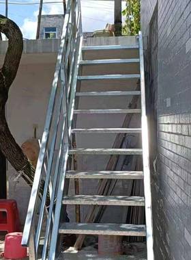 工厂现简易组装防滑楼楼梯加厚梯踏步666888阁楼梯焊接组装免镀锌