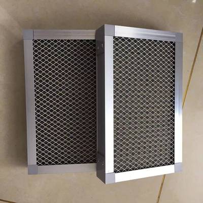 金属钢初效W折叠过NFB滤器板式型初效过滤网可耐高温304不锈防洗