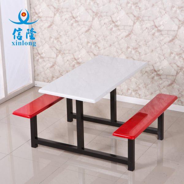 学生食堂餐桌椅4人6人8人工厂员工饭店不锈钢玻璃钢连体快餐桌椅,住宅家具,不锈钢/PVC餐桌,淘宝优惠券,粉丝福利购,淘宝优惠卷