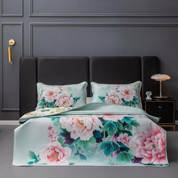 真头层牛皮彩绘黄牛水牛皮凉席超厚真皮床垫春夏季软凉席三件套,床上用品,牛皮席,淘宝优惠券,粉丝福利购,淘宝优惠卷