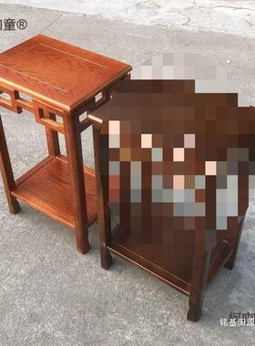 鱼实木花架架缸茶几边几盆景架件桌工摆艺品奇石中式84395长方形