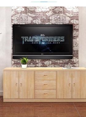 实现木代简约电视柜客厅款电视柜储物柜高柜地新柜矮84700置物柜