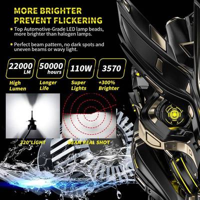 新款LDE汽车大灯H7110W22000L大M前灯前照灯泡近无品牌/光灯远光