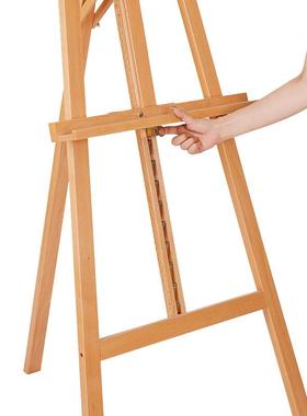 150c榉制后ZBA折叠升降画架支架式油画素撑描画架黑色m广告展示木