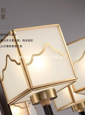 新中式全铜款餐24507吊灯客厅灯现代简约卧厅灯2025新中国风室灯