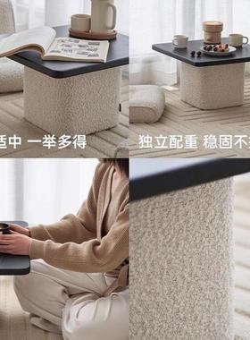 飘窗桌组椅合阳台榻榻米茶窗几地台子实木简MGY约飘小桌正方形炕