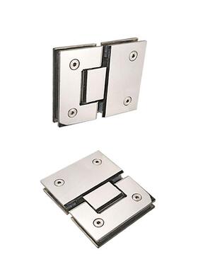 全套浴房五金配不锈钢拉手玻璃件夹淋方67346管连淋接件一字方形