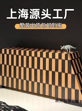 意式漆餐边物柜拼色入户床玄关柜隔断柜沙烤发边柜卧室90438储柜