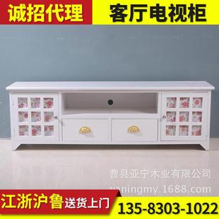 厅电视柜墙柜组合式 木NAB客简实约电视柜欧卧室柜台 落地式
