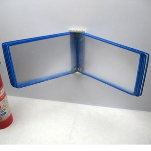 A4横向展O示页面轴壁挂文件夹展示架车间S业P作指导文转件袋13523