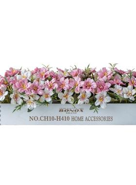 仿真假花卉栏客厅插混合地式落50565摆设盆仿真艺仿真植物办公园