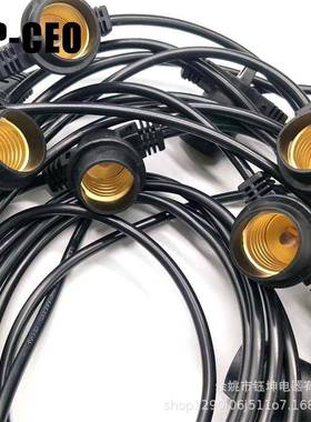 E26源/E2防水灯39110串火龙果养殖灯串线庭照院明7灯头电线