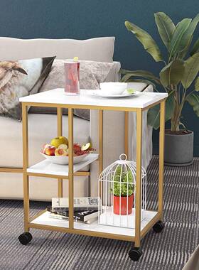 直6784销厨房理收纳整架简约客可移小动推车三层多功能置物厅架潮