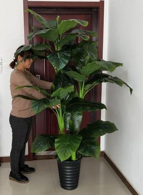 假假树发财仿真树植物落地盆栽大客厅型盆景花塑料花装饰91612仿