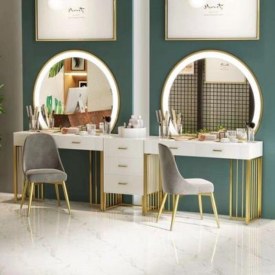 影楼梳妆台轻妆桌彩妆大化理石院专无品牌/用带工作室灯专奢业化