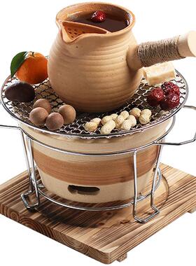 火炉庭院网红全套31368围炉罐中式煮茶碳配室件烤罐内一套茶子壶