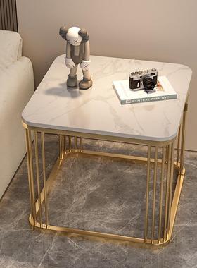 岩板边几租方桌小子出屋客厅沙无品牌/发角大理石几侧边柜茶桌阳