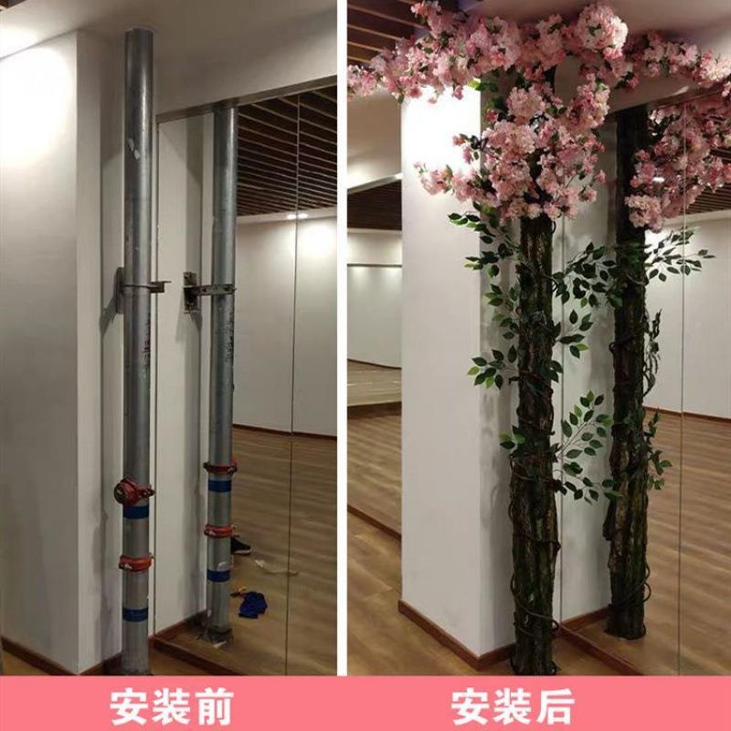 新1NLXe2UL款树道饰仿真假树室内阳台管包柱子美化卫皮生间下水管